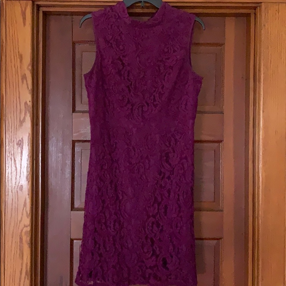 Adrianna Papell Lace Fit & Flare Dress